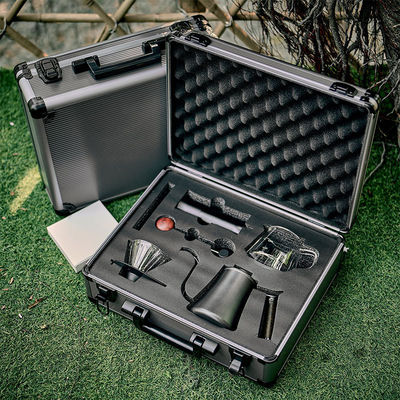 Ηλεκτρονική κλίμακα Κερματικό και γυάλινο σετ καφέ Έξι κομμάτια χέρι με χαρτί φίλτρου Σπίτι δώρο σε κουτί