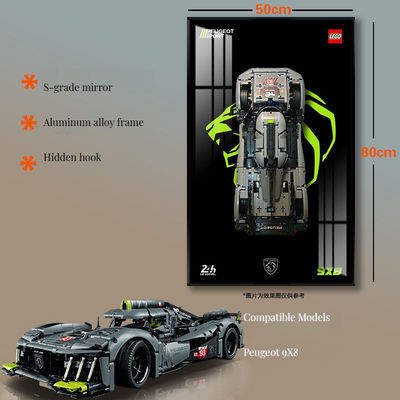 Σκηνικό πρότυπο Διαυγές γυάλινο φωτογραφικό πλαίσιο για τοίχο ή επιφάνεια τραπεζιού σε στυλ Art Deco