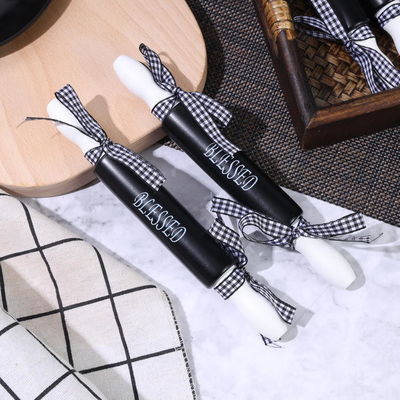 Υψηλής αξίας Bow Design Mini Silk Screen Rolling Pin για την οικιακή ψήσιμο σε προσαρμοσμένο χρώμα