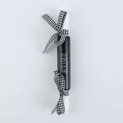 Υψηλής αξίας Bow Design Mini Silk Screen Rolling Pin για την οικιακή ψήσιμο σε προσαρμοσμένο χρώμα
