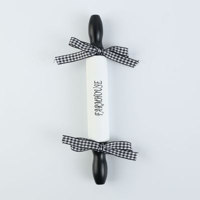 Υψηλής αξίας Bow Design Mini Silk Screen Rolling Pin για την οικιακή ψήσιμο σε προσαρμοσμένο χρώμα