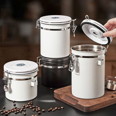 Προσαρμοσμένο λογότυπο 1500ml Ατσάλινο Κουζίνο Αποθήκευσης Καφέ
