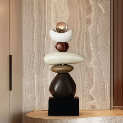 Προσαρμοσμένο μέγεθος Σύγχρονη τέχνη από ρητίνη μπαμπού για γραφείο ή οθόνη καθιστικού