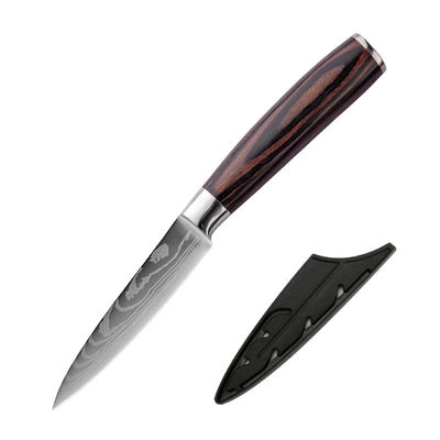 5 ίντσες Santoku μαχαίρι σετ από ανοξείδωτο χάλυβα μαγειρική μαχαίρι σεφ με κάλυμμα μαχαίρι μαγειρική