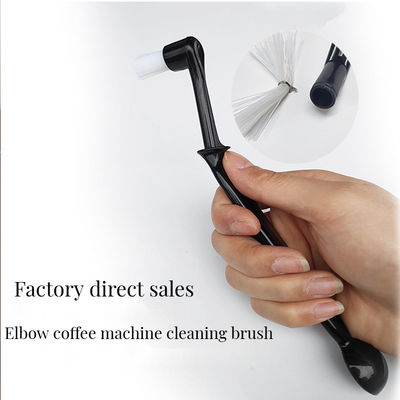 Αειφόρος σύγχρονο σπίτι Barista Espresso Brush Kit με ξύλινο πρέχαλο καθαρισμού Νάιλον Espresso Stand Knock Box σε σακούλα σχήμα τσάι φροντίδα εργαλείων