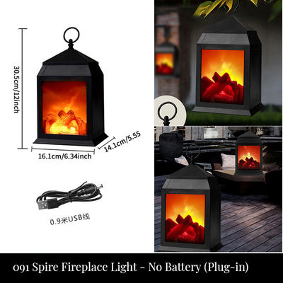 Χριστούγεννα πλαστική λάμπα πετρελαίου εσωτερικό φωτισμό διακόσμηση με LED τοίχο λάμπα