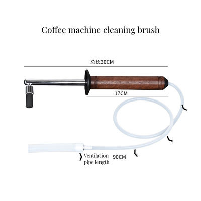 Αποθεματισμένη βούρτσα καθαρισμού μηχανής Espresso με αντιαφλεγμονώδη λαβή