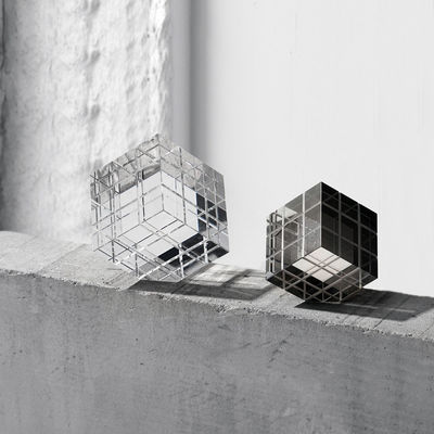 Ακανόνιστος σύγχρονος Art Deco Κουβίδας Rubik γυαλί Knick-Knack για το σπίτι και το γραφείο διακόσμηση