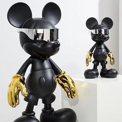 Πολυλειτουργικό λευκό κενό Mickey Mouse κεραμικά στολίδια για το σύγχρονο Cyberpunk σχεδιασμό