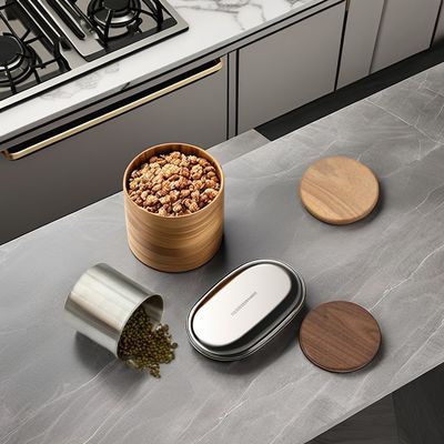 11/12/13/14cm Μεγέθη Σύγχρονο σχεδιασμό Ατσάλι Ατσάλι Κάνις Αποθήκευσης Κενού Κάλυβας Κάλυβας Κάλυβας