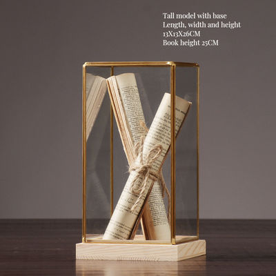 Κλασικό κουτί οθόνης με ξύλινη βάση με χρώμα και μέγεθος για διακόσμηση σπιτιού