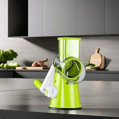 Πολυλειτουργικό περιστρεφόμενο τύμπανο κόπτης λαχανικών κατακόρυφος τεμαχιστής για εργαλεία φρούτων και λαχανικών