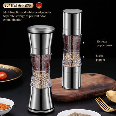 Μαύρο μανιτάρι αλατιού και πιπεριού με ανοξείδωτο χάλυβα