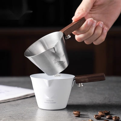 120 ml από ανοξείδωτο χάλυβα Espresso Shot Cup με λαβή Spout Frothing Pitcher Custom Logo