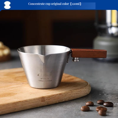 120 ml από ανοξείδωτο χάλυβα Espresso Shot Μετρητής Κύπελλο για καφέ γάλα αφρό αποθηκευμένο