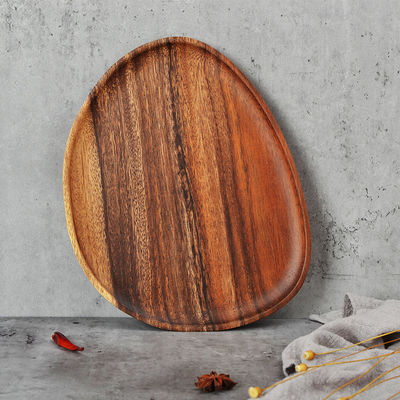 Τμήματα υλικών κουζίνας Στερεό ξύλο Πλάκα με φρούτα και δίσκο με καρύδια για τα εργαλεία μαγειρέματος τροφίμων