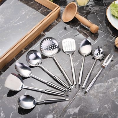 Εργαλεία μαγειρικής σετ 8pcs ασημένιο ατσάλι μαχαιροπήρου για εστιατόριο και γάμο