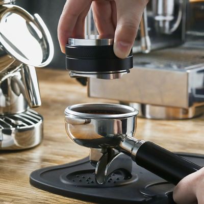 Εργαλείο ισοπέδωσης καφέ από ανοξείδωτο χάλυβα 51 mm με διπλή κεφαλή