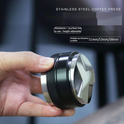 51mm 53mm 58mm Περιβαλλοντικά φιλικό Espresso Tamper Καφέ Διανομέας διπλό κεφάλι ισοπεδωτής Barista