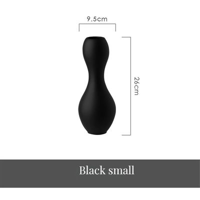 Σύγχρονο μινιμαλιστικό κεραμικό βάζο σε εξατομικευμένο χρώμα για διακόσμηση επιτραπέζιου τραπεζιού στο σπίτι και το γραφείο