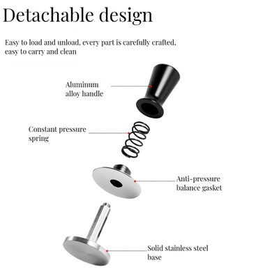 Barista Essentials Custom Αλουμινίου Σύνθετο Tamper Άνοιγμα φορτίο βαθμολογημένη πίεση