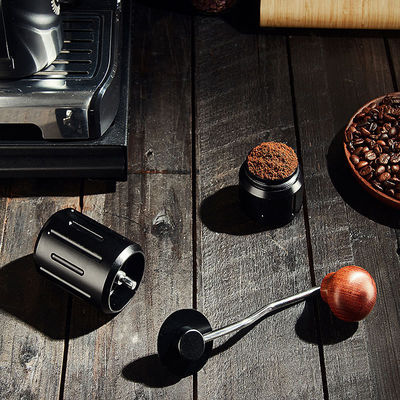 Κατασκευή Επαγγελματικής Τάξης Ατσάλινου Χάλυβα Burr Χειροποίητος Αλεξίπτωτος Καφέ για Ταξίδια