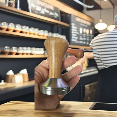 Χυτοσίδηρο φορητό ατσάλινο καφέ 51mm 53mm 58mm μεγέθη για Barista κουζίνα Espresso διανομείς