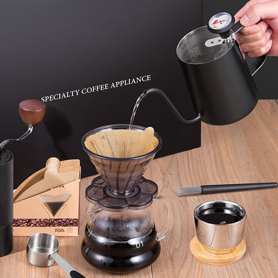 Αναβαθμίστε την εμπειρία του καφέ σας με αυτό το γυάλινο σετ καφέ και ρίξτε πάνω από καφετιστή