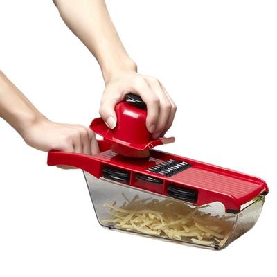 Κουζίνα Essential 16-in-1 Μεταλλική χειροποίητη τεμαχιστή λαχανικών με μπαμπού και PP σαλάτα