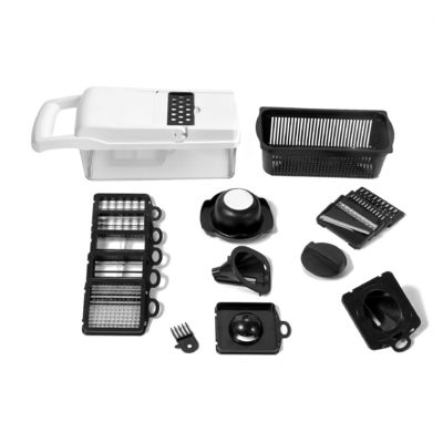 Γενιώδης 22-λειτουργία από ανοξείδωτο χάλυβα Μπαμπού Food Chopper Πολυδιάστατο εργαλείο κουζίνας σας