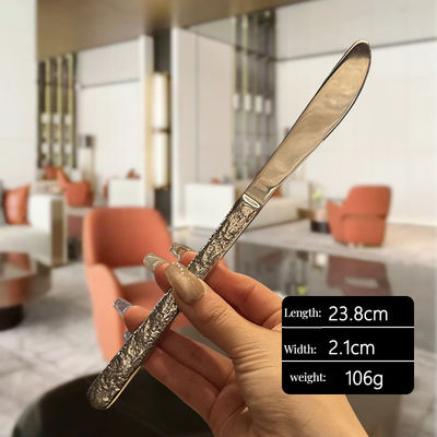 4 χρήστες προσαρμοσμένο χρώμα Super Sharp Serrated Knife Χρυσό στρώμα από ανοξείδωτο χάλυβα