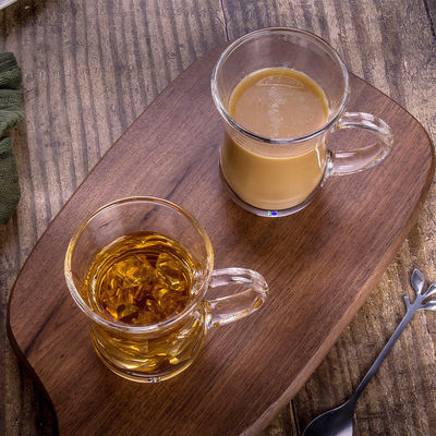 200 ml χωρητικότητα Ποτηριακά αποτυπωμένα γυαλιά για καυτό και κρύο καπουτσίνο