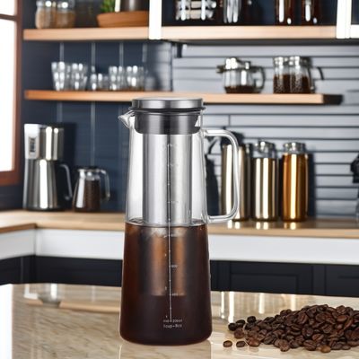 Παραγωγή 1L/1.4L Γυάλινο μπουκάλι νερού υψηλής βαφτιότητας με φίλτρο από ανοξείδωτο χάλυβα