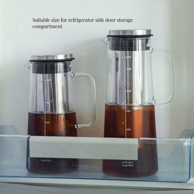 1L/1.4L Γυάλινο μπουκάλι νερού υψηλής βαφτιότητας με βιώσιμο φίλτρο από ανοξείδωτο χάλυβα