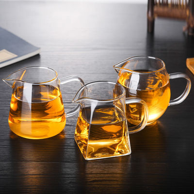 500ml-1L Square Διαφανές Borosilicate Glass Κουνγκ Φου Κούπα Τσάι/Καφέ για Επιστροφή στο Σχολείο