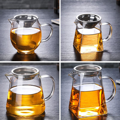 500ml-1L Square Διαφανές Borosilicate Glass Κουνγκ Φου Κούπα Τσάι/Καφέ για Επιστροφή στο Σχολείο