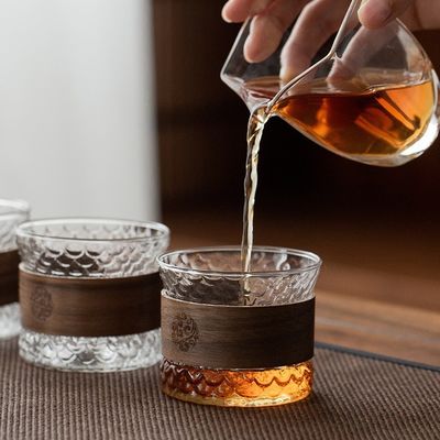 Προσαρμοσμένο λογότυπο 150ML High Borosilicate Glass Double Wall Tea Coffee Mug για σύγχρονα ταξίδια