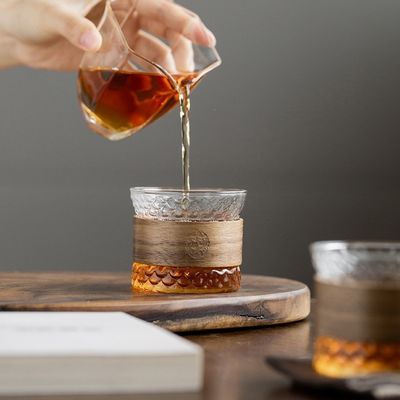 Προσαρμοσμένο λογότυπο 150ML High Borosilicate Glass Double Wall Tea Coffee Mug για σύγχρονα ταξίδια