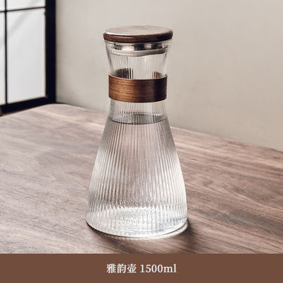Προσαρμοσμένο μέγεθος High Borosilicate Glass Drinking Set για σύγχρονα μπουκάλια κρύου νερού στο σπίτι