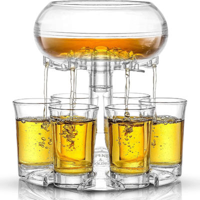 Μοναδικό σχεδιασμό 6 Shot Glass Dispenser και Κρατητής για Beer Whiskey Cocktail Εραστές