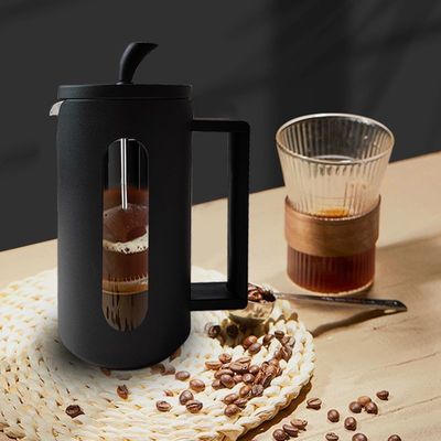 Εστιατόριο Κεραμικό Charm French Press 600 ml για τέλειο καφέ ή Mocca in Black