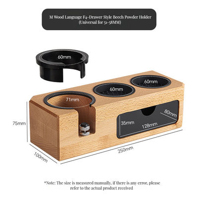 Καφέ γάλα πρηστικό πρηστικό αναμεικτήρα στερεό ξύλο καφέ παραβίασης στέκεται με λαβή στήριξης