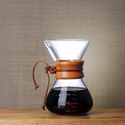 Προσαρμοσμένο λογότυπο Διπλό τοίχωμα Borosilicate γυαλί καφετιέρα για ασυνήθιστη ανθεκτικότητα στη θερμότητα