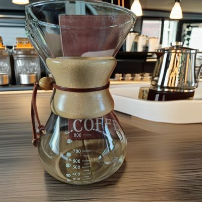 Προσαρμοσμένο λογότυπο Διπλό τοίχωμα Borosilicate γυαλί καφετιέρα για ασυνήθιστη ανθεκτικότητα στη θερμότητα