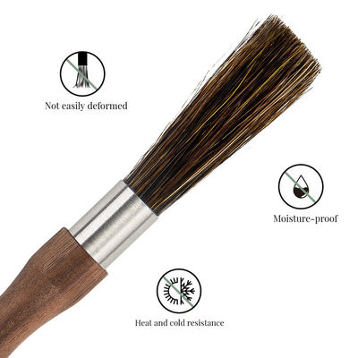 Προσαρμοσμένο λογότυπο Διπλή πλευρά μαλακό γουρούνι βούρτσα καθαρισμού νυχιών για άλλα φυσικά μπαμπού