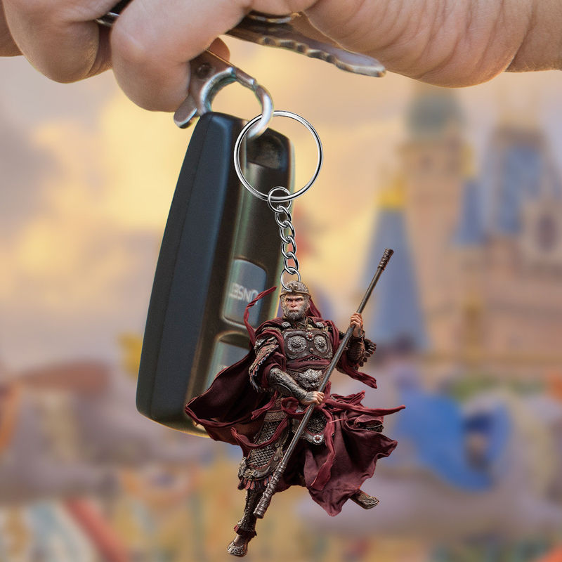 Μαύρος μύθος Wukong Keychain 19 x 20 CM Σύγχρονο σχεδιασμό για σακίδια και φορητούς υπολογιστές
