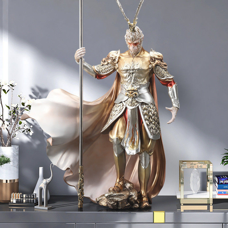 Διακοσμητικό Wukong Χρυσό Χουπ Σχήμα Μαύρη Μυθολογία Μαϊμού Βασιλιάς VS Βούδα Κοσμήματα