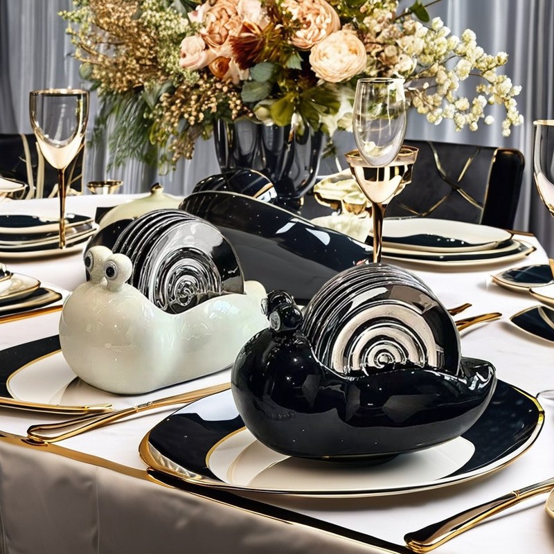 Προσαρμοσμένο λογότυπο Απορριπτέα σάλτσα σόγιας και σαλιγκάρια μπαχαρικά πιάτο σκεύη για παραγωγή