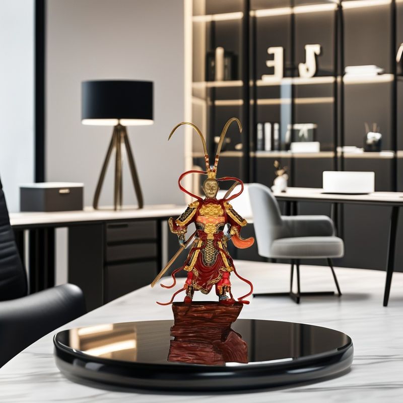 Καλλιτεχνική 3D ρητίνη Sun Wukong σχήμα Ένα σύγχρονο στολίδι γραφείου για την επέτειο