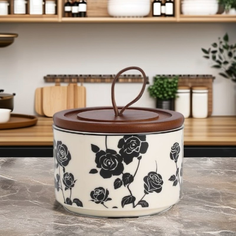 Στυλάτα Μαγειρική Αποθήκευση και Διακόσμηση Βίντεζ Φλωρά Κεραμικό Βάζο στο Αμερικανικό Στυλ Σχεδιασμού